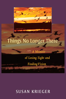 Cover image of Things No Longer There showing birds flying against a brightening sky